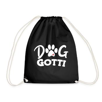 Hunde Gotti Beschts Gotti Schweiz Taufgotti - Turnbeutel - Schwarz - Vorne