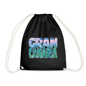 Gran Canaria - Drawstring Bag - black - Front