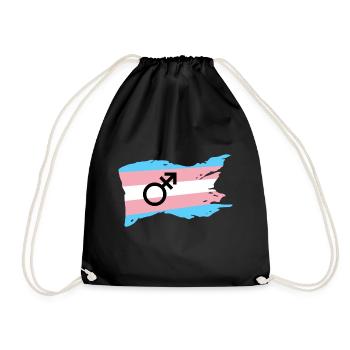 Transsexuel transsexuelle dragqueen cadeau genre - Sac de sport léger - noir - Devant