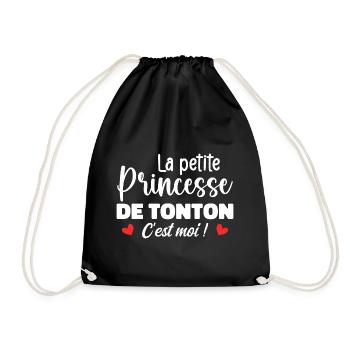 Uncle's Little Princess - Drawstring Bag - black - Front