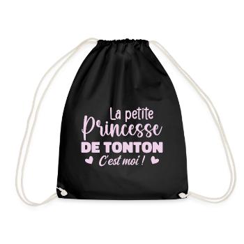 Uncle's Little Princess - Drawstring Bag - black - Front