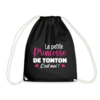 Uncle's Little Princess - Drawstring Bag - black - Front