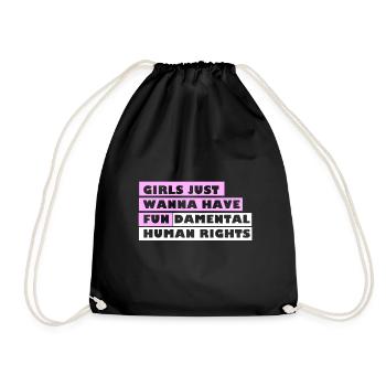 Droits fondamentaux de l'homme - Sac de sport léger - noir - Devant