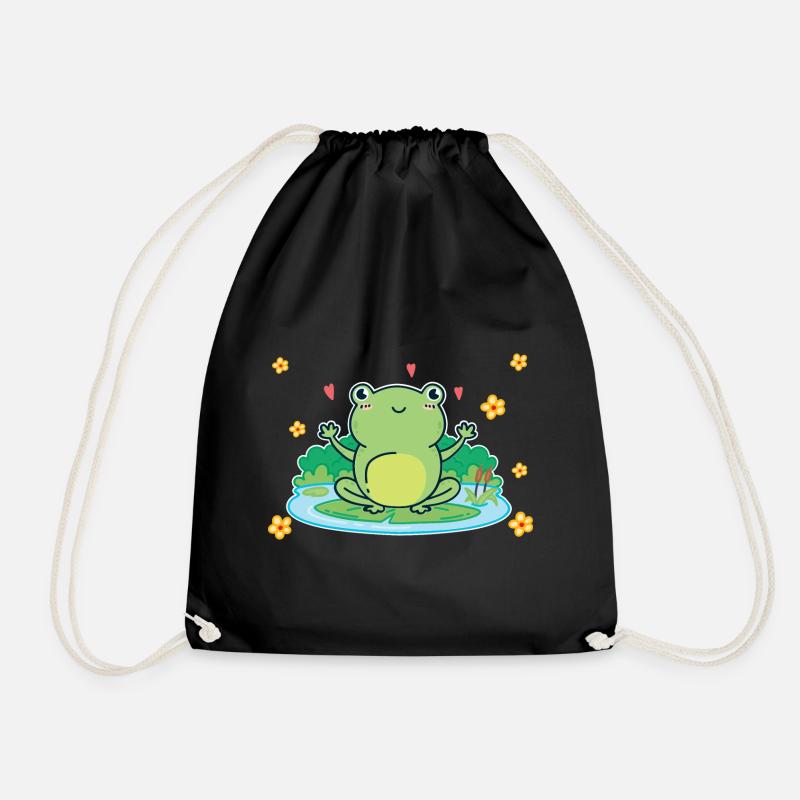 Frosch - Turnbeutel - Schwarz