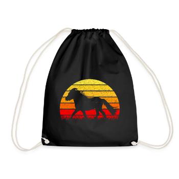 Shetland Pony Shetland Pony Lever de soleil - Sac de sport léger - noir - Devant