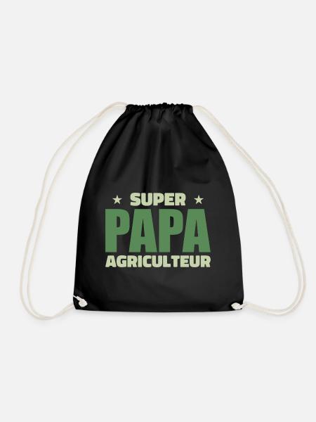 Super-Farmer-Vater - Turnbeutel - Schwarz