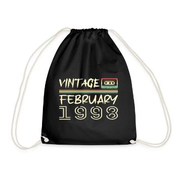 February 1998 Best Gift February 1998 February - Drawstring Bag - black - Front