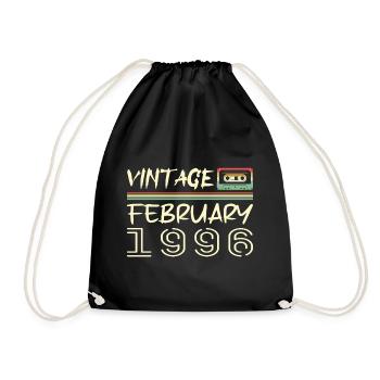 February 1996 Best Gift February 1996 - Drawstring Bag - black - Front