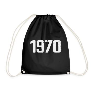 Legendary Since 1970 Vintage 1970's Retro 1970's - Drawstring Bag - black - Front
