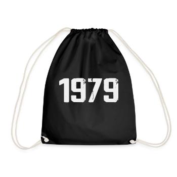Legendary Since 1979 Vintage 1979 Retro 1979 - Drawstring Bag - black - Front