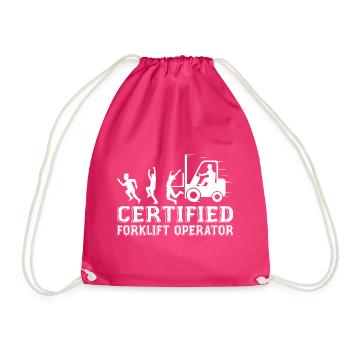 Certified Forklift Operator - Sac de sport léger - fuchsia - Devant