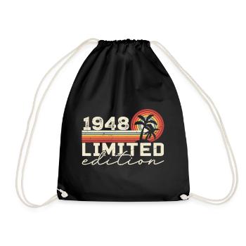 Vintage 1948 Cadeau Anniversaire 1948 Retro 1948 - Sac de sport léger - noir - Devant