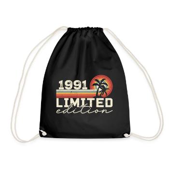 Vintage 1991 Cadeau Anniversaire 1991 Retro 1991 - Sac de sport léger - noir - Devant