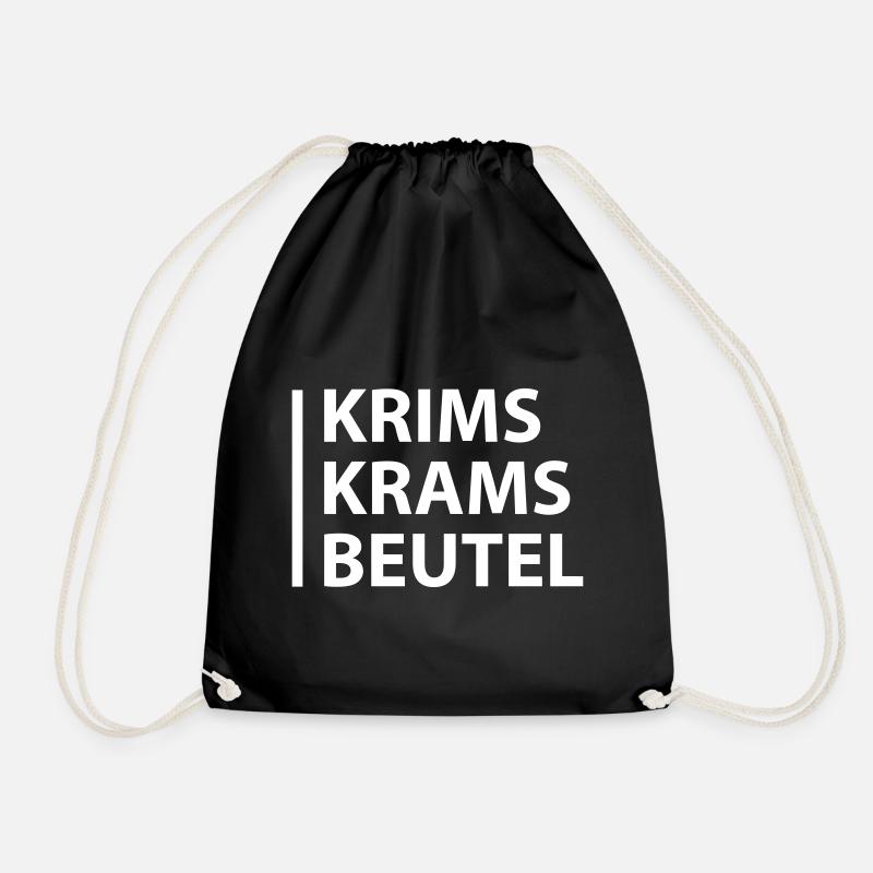 Krims-Krams Beutel (dh) - Turnbeutel - Schwarz