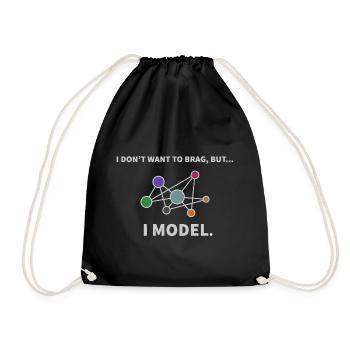 Model Data science Informatique Cadeau - Sac de sport léger - noir - Devant