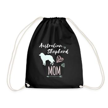 Chien cadeau maman australienne chien maman - Sac de sport léger - noir - Devant