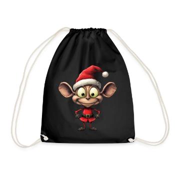 Noël fourmi - Sac de sport léger - noir - Devant