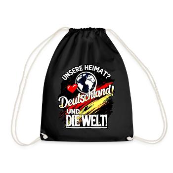 Unsere Heimat - Turnbeutel - Schwarz - Vorne