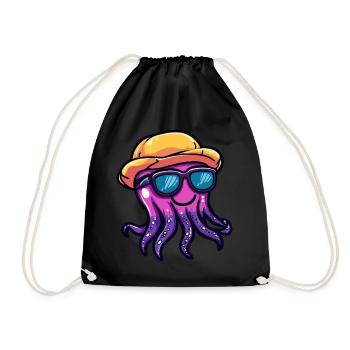 Méduse Funny Summer - Sac de sport léger - noir - Devant