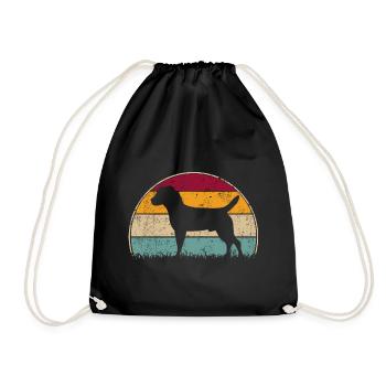 Heideterrier Rétro Vintage - Sac de sport léger - noir - Devant