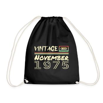 Legendary Since November 1975 - November 1975 - Drawstring Bag - black - Front