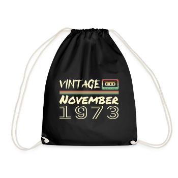 Legendary Since November 1973 - November 1973 - Drawstring Bag - black - Front