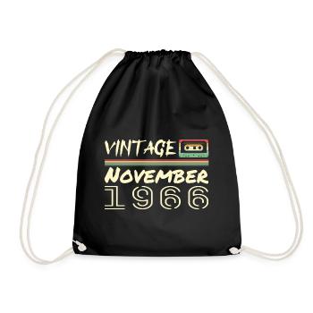 Legendary Since November 1966 - November 1966 - Drawstring Bag - black - Front