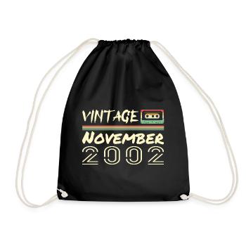 Legendary Since November 2002 - November 2002 - Drawstring Bag - black - Front