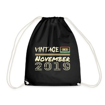 Legendary Since November 2019 - November 2019 - Drawstring Bag - black - Front