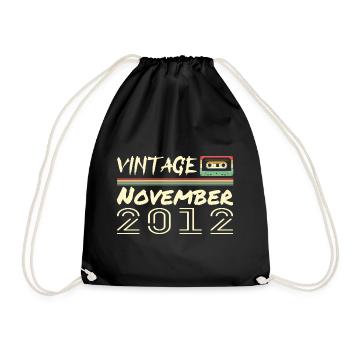 Legendary Since November 2012 - November 2012 - Drawstring Bag - black - Front