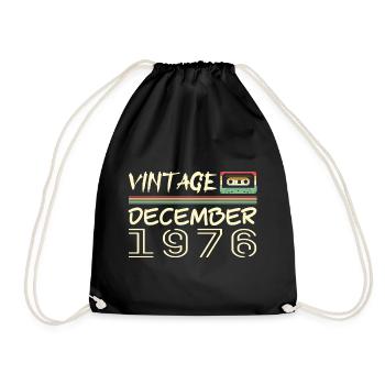 1976 Décembre 1976 Jubilé Décembre 1976 - Sac de sport léger - noir - Devant