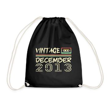 2013 December 2013 Jubilee December 2013 - Drawstring Bag - black - Front