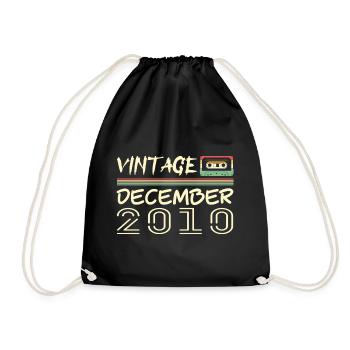 2010 December 2010 Jubilee December 2010 - Drawstring Bag - black - Front