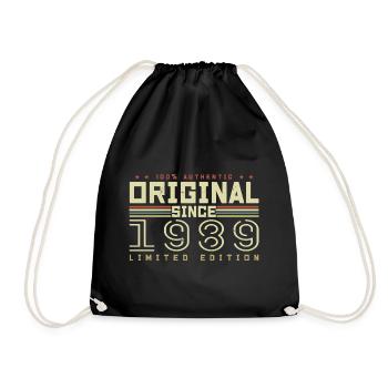 Original 1989 Cadeau Anniversaire 1989 Rétro 1989 - Sac de sport léger - noir - Devant