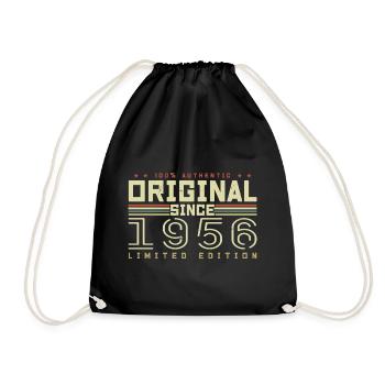 Original 1956 Cadeau Anniversaire 1956 Rétro 1956 - Sac de sport léger - noir - Devant