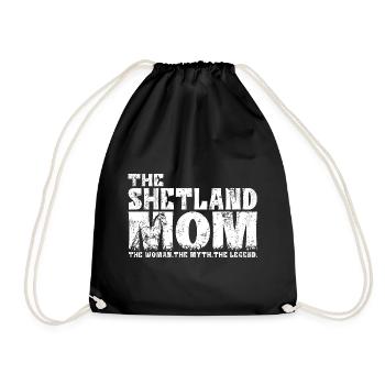 Shetland Poney Shetland Poney Maman Dictons - Sac de sport léger - noir - Devant
