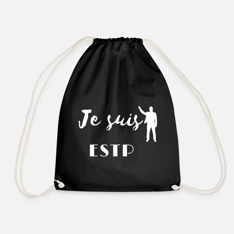 ESTP Personality - Drawstring Bag - black