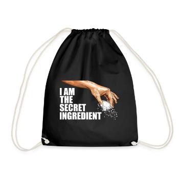 I am the secret ingredient - Drawstring Bag - black - Front