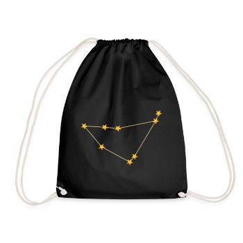 Constellation Capricorn - Drawstring Bag - black - Front
