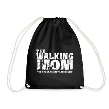 Weimaraner Hunde Mama Walking Mom lustig - Turnbeutel - Schwarz - Vorne