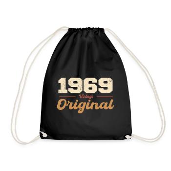 1969 Vintage Anniversaire Rétro Cadeau 1969 - Sac de sport léger - noir - Devant