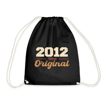 2012 Vintage Anniversaire Rétro Cadeau 2012 - Sac de sport léger - noir - Devant