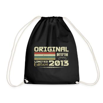 Rétro 2013 Cadeau Anniversaire Né en 2013 Original - Sac de sport léger - noir - Devant