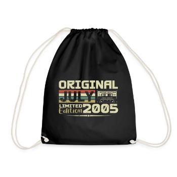 Cadeau D'anniversaire Juillet 2005 Nées en Juillet - Sac de sport léger - noir - Devant