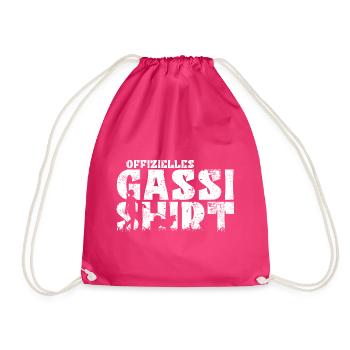Islandhund Mama Frauchen Gassi - Turnbeutel - Fuchsia - Vorne