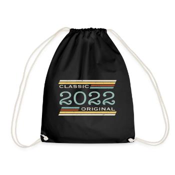 Vintage 2023, Classic, Original - Drawstring Bag - black - Front