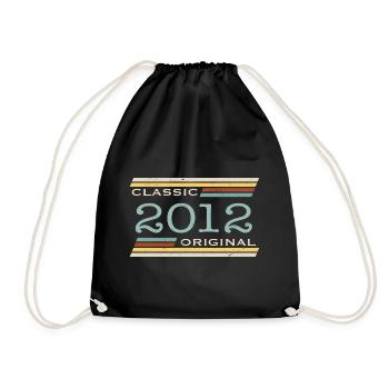 Vintage 2012, Classic, Original - Drawstring Bag - black - Front