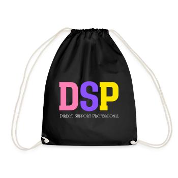Direct Support Professional - Drawstring Bag - black - Front