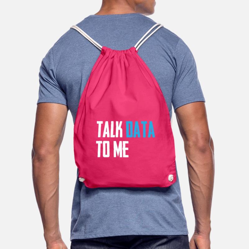 Talk data to me Data Science Computer Science Drawstring Bag