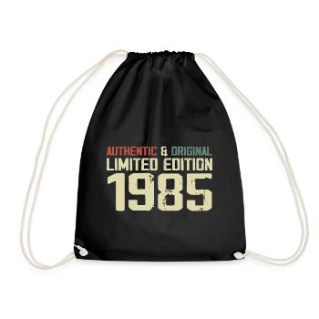 1985 Cadeau Anniversaire 1985 Vintage 1985 Rétro - Sac de sport léger - noir - Devant